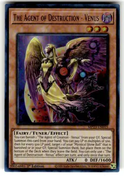 Yugioh! The Agent of Destruction - Venus - MP23-EN015 - Ultra Rare - 1st Edition - Image 1