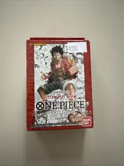 One Piece TCG Super Pre Release Starter Deck 1 Straw Hat Crew Sealed NEW 1st Ed. - Image 1