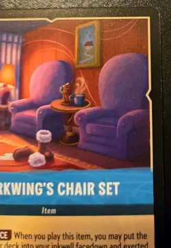 Darkwing's Chair Set 168/204 Rare Winterspell Disney Lorcana TCG - Image 3
