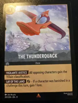 The Thunderquack 202/204 Rare Winterspell Disney Lorcana TCG - Image 1