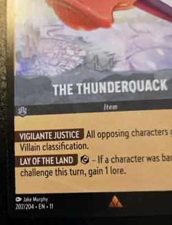 The Thunderquack 202/204 Rare Winterspell Disney Lorcana TCG - Image 4