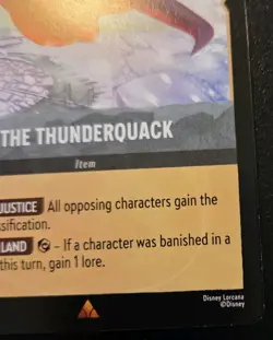 The Thunderquack 202/204 Rare Winterspell Disney Lorcana TCG - Image 5
