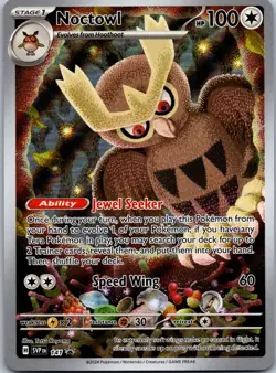 Noctowl 141 Holo Illustration Rare Scarlet & Violet Promo Pokemon Card - Image 1
