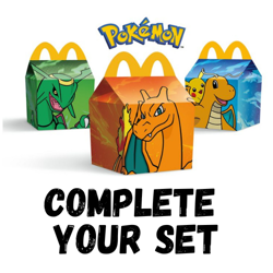 New 2025 McDonald's Happy Meal Pokemon Cards - COMPLETE YOUR SET PIKACHU DRAGON - Image 1