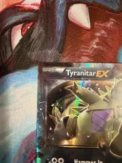 Tyranitar EX 42/98 XY - Ancient Origins Holo Moderate Play On Back Of Card - Image 2