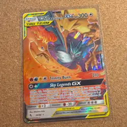 Moltres & Zapdos & Articuno GX 44/68 Hidden Fates Pokemon TCG Card MINT - Image 1