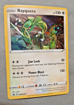 Pokemon TCG, Rayquaza SWSH029 SWSH: Sword & Shield Promo Cards Cosmos Holo, NM - Image 1