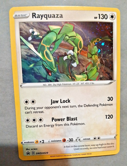 Pokemon TCG, Rayquaza SWSH029 SWSH: Sword & Shield Promo Cards Cosmos Holo, NM - Image 3
