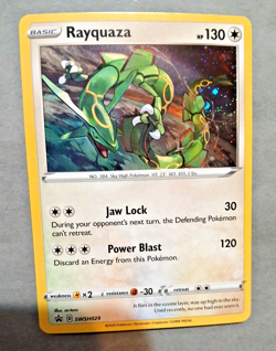 Pokemon TCG, Rayquaza SWSH029 SWSH: Sword & Shield Promo Cards Cosmos Holo, NM - Image 4