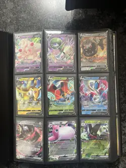 360 Card Pokemon Ultra Rare & Holo Foil Lot Binder Collection! Binder Included - Image 1