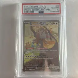 Pokemon Bloodmoon Ursaluna ex Special Illustration Rare Holo Card 216/167 PSA 10 - Image 1