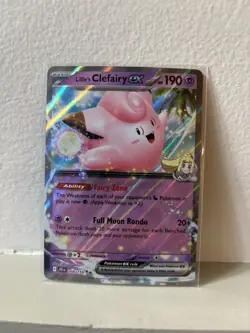 Lillie's Clefairy EX Pokemon 056/159 Double Rare Journey Together TCG Card - Image 1