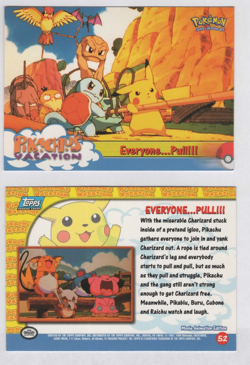 1998 Pikachus Vacation Trading Card #52 Everyone Pull NEW UNCIRCULATED - Image 1