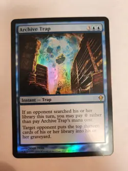 WOTC MtG Zendikar Archive Trap Foil Near Mint NM - Image 1