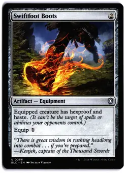 Swiftfoot Boots NM BLC Commander: Bloomburrow MTG - Image 1