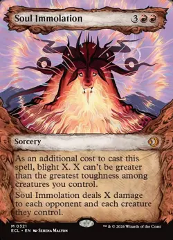 Soul Immolation *** Showcase *** - MTG ECL Lorwyn Eclipsed - NM/MINT - Image 1