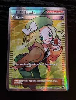 Bianca 147/149 Boundaries Crossed Full Art Trainer Supporter Holo NM Pokemon - Image 1