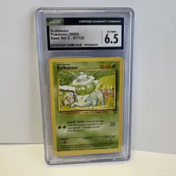 Bulbasaur (2000) Pokemon Base Set 2 67/130 CGC 6.5 EX / NM+ - Image 1
