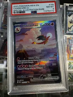 2023 Pokemon Charizard Ex #199 Special Illustration Rare Mew EN PSA MN-MT 8 - Image 5