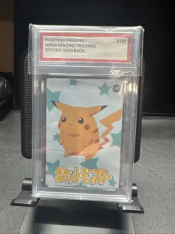 Pokemon Pikachu And Charmaner Double Sided Japan Vending Machine Prism Sticker - Image 1