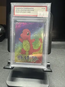 Pokemon Pikachu And Charmaner Double Sided Japan Vending Machine Prism Sticker - Image 2