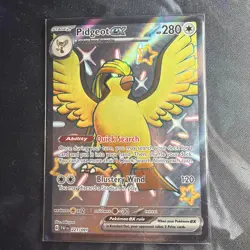 Pokemon TCG Pidgeot EX 221/091 Paldean Fates NM/Mint Condition - Image 1