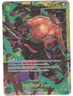 OP06-118 Roronoa Zoro SEC One Piece PRB-02 English Foil Near Mint - Image 1