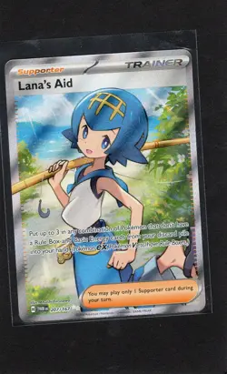 Pokemon TCG Lana's Aid Holo Ultra Rare Card 207/167 Sv06: Twilight Masquerade NM - Image 1