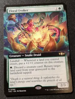 Floral Evoker - Extended Art - TDC - MTG - EN - NM - 0086 - Image 1