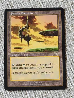 Magic the Gathering Serra's Sanctum Urza's Saga 1998 Edition Mint - Image 1