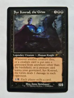 Magic MTG - Syr Konrad, the Grim - CMDR Party Retro Frame Promo - NM - Image 1