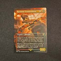 MTG Ravenous Tyrannosaurus (Borderless) REX Jurassic Park NM **NO RESERVE** - Image 1