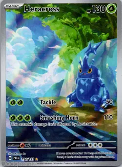 Heracross 194/193 Illustration Rare Paldea Evolved Pokemon NM - Image 1