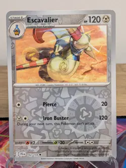 ESCAVALIER 102/159 UNCOMMON JOURNEY TOGETHER POKEMON REVERSE HOLO NM - Image 1