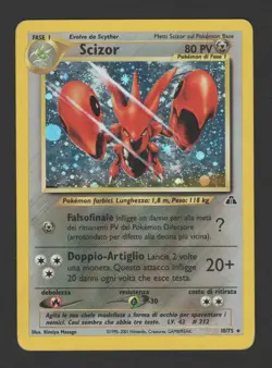 Scizor Holo Neo Discovery 10/75 ITA – Carta Pokemon Rara Olografica - Image 1