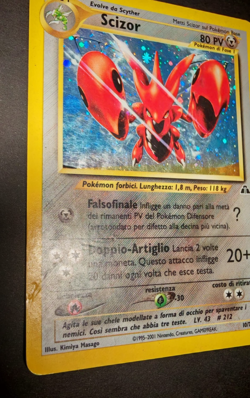 Scizor Holo Neo Discovery 10/75 ITA – Carta Pokemon Rara Olografica - Image 2