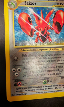 Scizor Holo Neo Discovery 10/75 ITA – Carta Pokemon Rara Olografica - Image 3