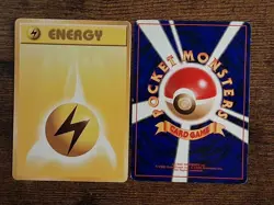 !!! Original Vintage 1996 Pokemon "Pocket Monsters" Energy Card x 2 !!! - Image 2