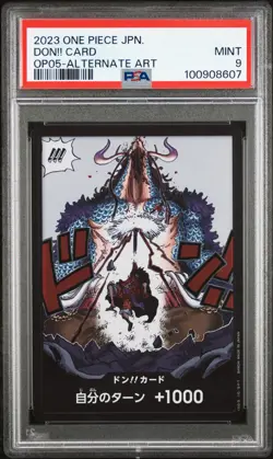 2023 ONE PIECE JAPANESE AWAKENING OF THE NEW ERA DON!! CARD OP05-ALT ART PSA 9 - Image 1