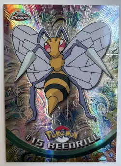 Beedrill #15 2000 Topps Chrome Series 1 Spectra Chrome Pokemon Card Mint - Image 1