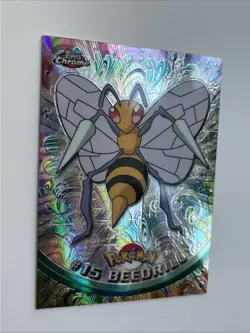 Beedrill #15 2000 Topps Chrome Series 1 Spectra Chrome Pokemon Card Mint - Image 2