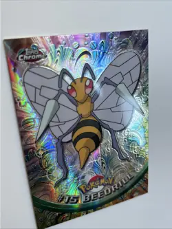 Beedrill #15 2000 Topps Chrome Series 1 Spectra Chrome Pokemon Card Mint - Image 3