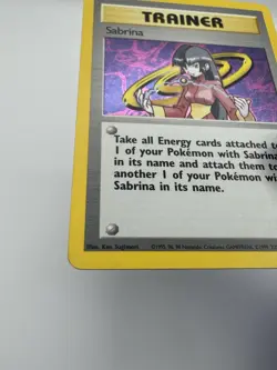 Pokemon TCG Gym Challenge Sabrina Trainer Holo Unlimited Rare Card 20/132 NM - Image 5