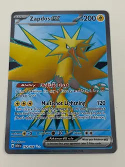 Pokemon Zapdos ex 192/165 - Scarlet Violet 151 Ultra Rare NM - Free Card - Image 1