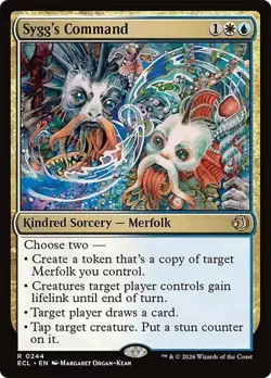 Sygg's Command NM RARE MTG Lorwyn Eclipsed ECL Sorcery Merfolk Near Mint Regular - Image 1