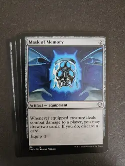MTG l Mask of Memory (x4 Playset) | (NM) Commander: Phyrexia: All Will Be One - Image 1