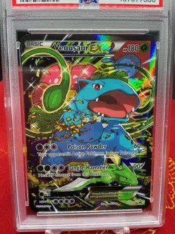 Venusaur EX - XY123 Pokemon Promo Red & Blue Collection Full Art PSA 8 - Image 2