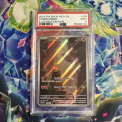 PSA 9 MINT - Charmander 168/165 Pokemon Scarlet & Violet 151 Illustration Rare - Image 1