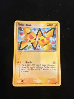 Pokemon Pichu Bros. POP Series 3 016/017 Common 60HP Basic 2006 English HP/DMG - Image 2