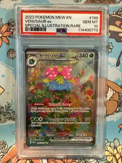 2023 Pokemon MEW 151 Venusaur ex Special Illustration Rare PSA 10 198/165 - Image 1